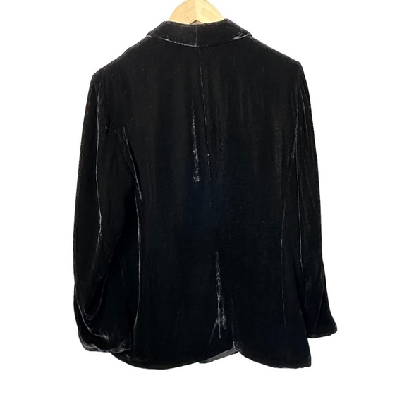 J. Jill Women's Black Velvet Blazer Size L - Picture 2 of 8